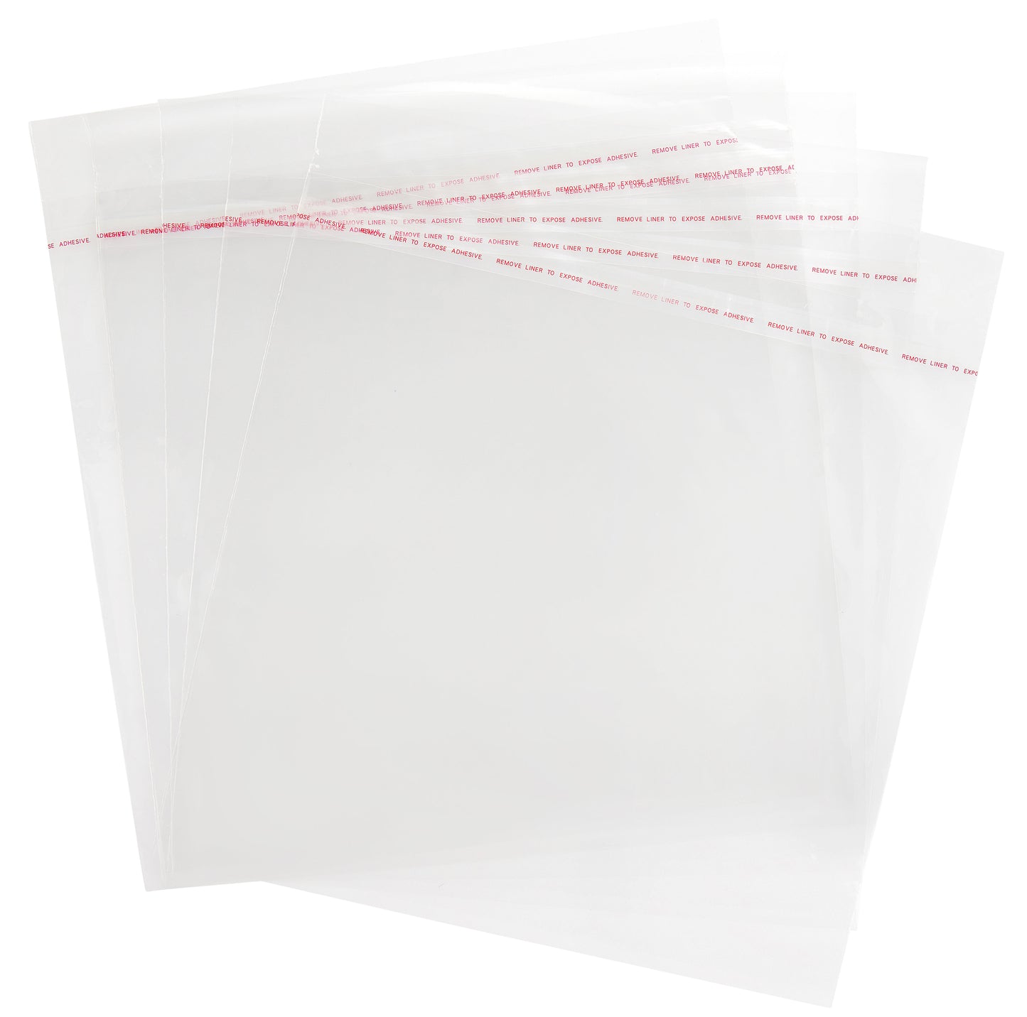 50 Pack Resealable LP Outer Sleeves with Flap - Archival Vinyl Record Covers - Crystal-Clear Polypropylene with Reseal Strip for 12" Records