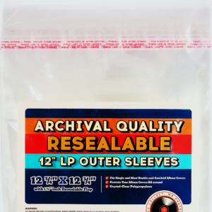 12-inch LP Resealable Outer Sleeves — 2 Mil Polypropylene, 12.75" x 12.75" — 50 Pack | Collector Essentials